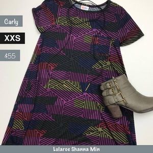 Lularoe Carly dress, XXS fits 0-2
